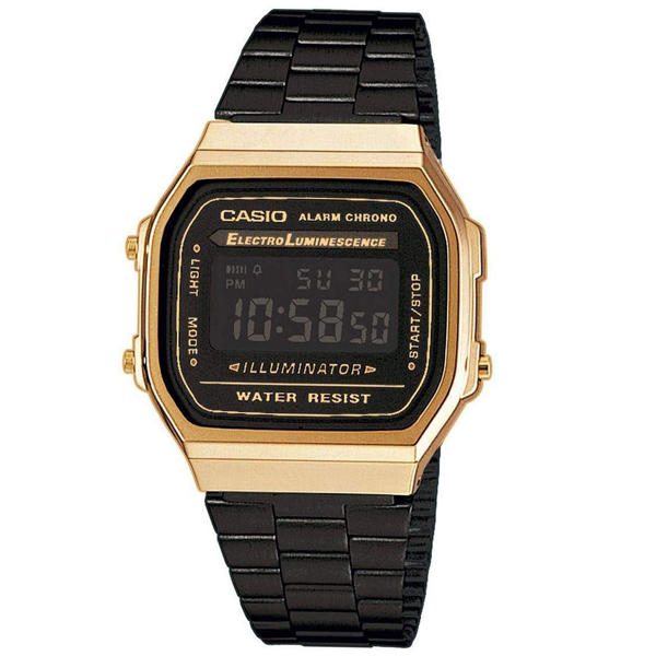 CASIO手錶黑金電子鋼錶【NEC158】