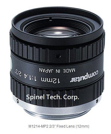 彩色高速攝影機系統配件: M1214 (12mm, F1.4)定焦鏡頭, C/CS Mount相機用鏡頭