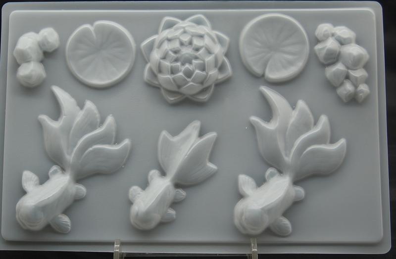 (甜心手作坊)3D立體果凍花配件 PP小金魚模 果凍模 巧克力模1個