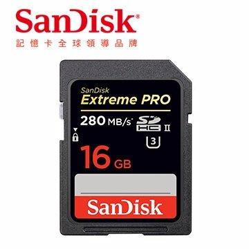 北車 SanDisk ExtremePRO SDHC UHS-II 16GB 16G 280MB 4K Full HD 
