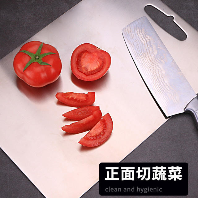 304不銹鋼切菜板 不鏽鋼砧板 廚房家用無黴防裂砧板 切水果 肉菜板 雙面可用