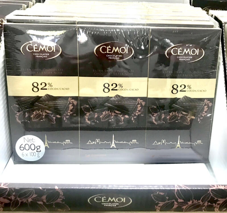 Costco好市多 CÉMOI 82% 黑巧克力 100g x 6入  dark chocolate