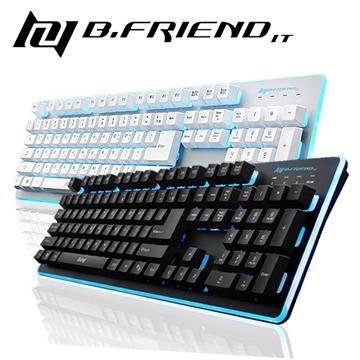【世興商行 】 B.FRIEND GK3 電競鍵盤 7彩發光 類機械式鍵盤 白色鍵盤 G213