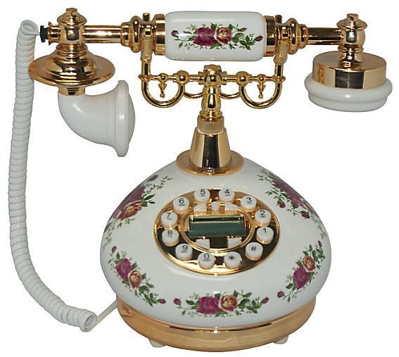 福利館◎【復古風 電話】HTT-05A 百草園 經典款電話 有線電話 電話機 造型話機
