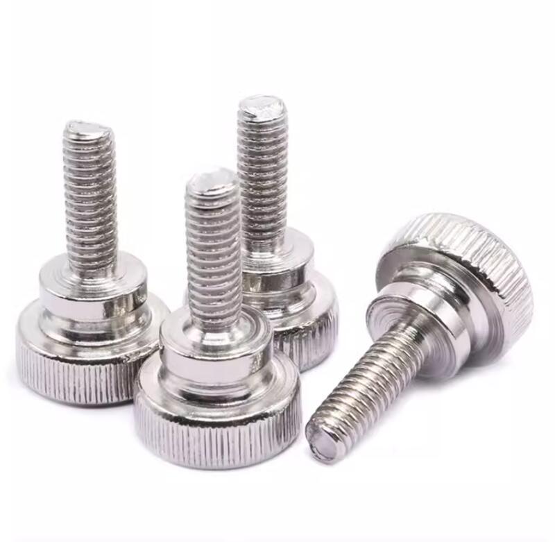 M3 M4 M5不銹鋼304手擰螺絲GB834高頭滾花螺絲台階手柄螺絲| 露天市集