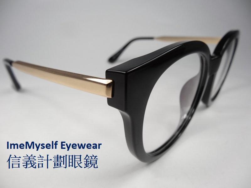 【信義計劃眼鏡】ImeMyself Eyewear Alain Delon AD 8842 圓膠框 金屬腳 亞洲版鼻墊