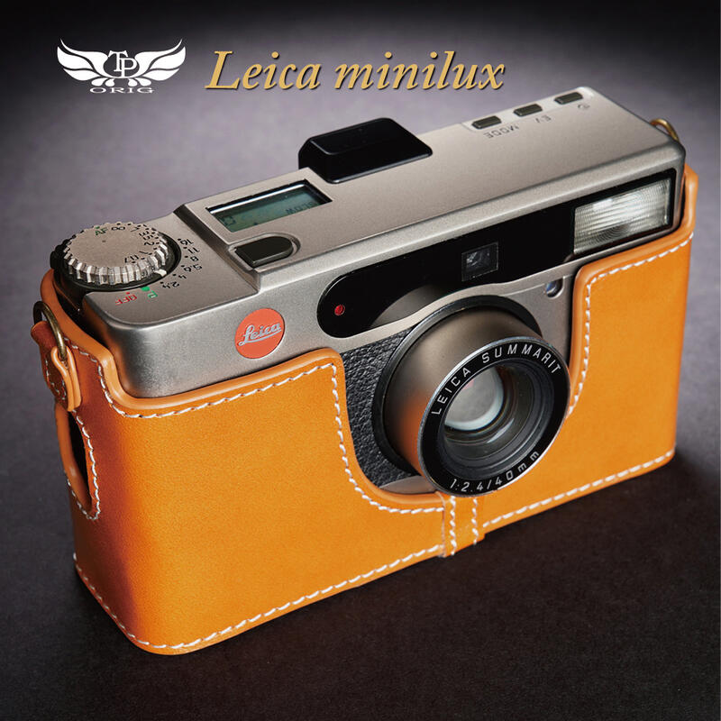   【台灣TP】 Leica Minilux / Minilux zoom 真皮底座 牛皮 相機包 相機皮套