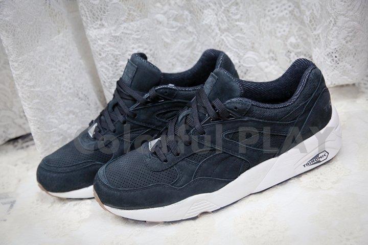 <全新> PUMA R689 運動休閒慢跑鞋(黑白色) 英國帶回 (類Nike黑武士款可參考)