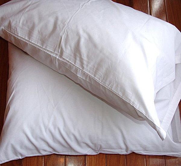 三上便宜枕頭套白色襯衫質料平織布內摺式信封式枕套每個75元【台灣製】