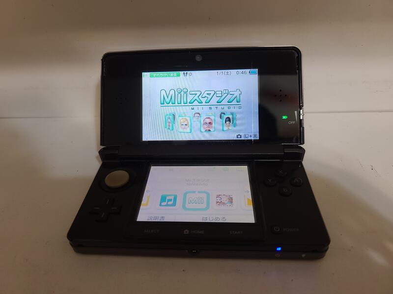 A20)Nintendo 任天堂3DS CTR-001 (JPN) 主機/裸視3D螢幕/可正常開機/無 