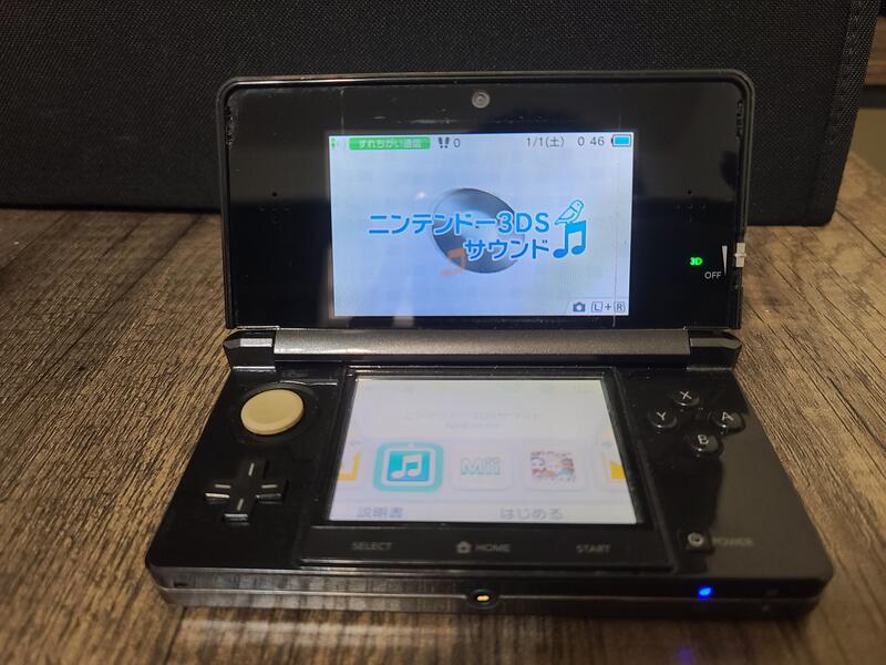 A20)Nintendo 任天堂3DS CTR-001 (JPN) 主機/裸視3D螢幕/可正常開機/無