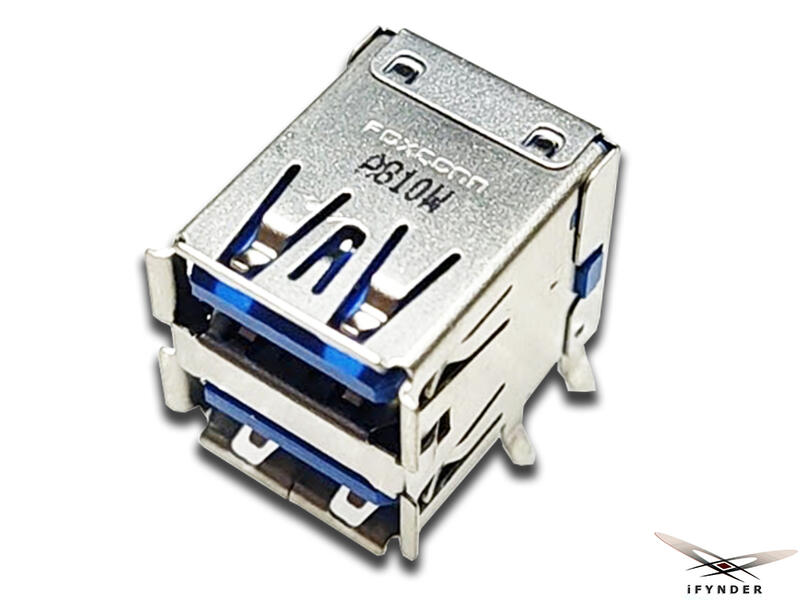 【洋將】全新富士康 雙層USB 3.0母座 90度臥插式 超高品質 USB3.0主機板常用 $Q