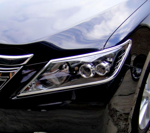 圓夢工廠 Toyota Camry 7代 2011~2014 改裝 鍍鉻銀 車燈框飾貼 前燈框 大燈框 頭燈框