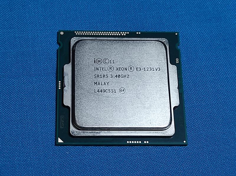 Intel Xeon E3-1231 V3 3.4G 8M 4C8T (似i7-4770)1150腳位無內顯良品