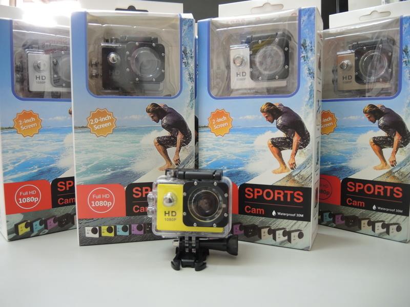 Sports Cam 1080P 防水運動型攝影機 - 黃色