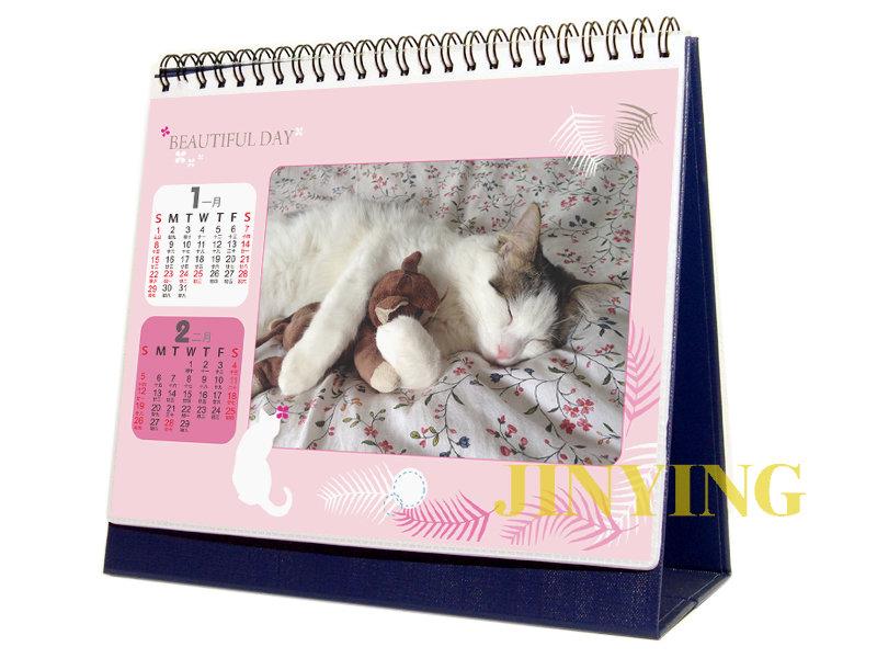 個性化 客製化 印相 三角桌曆 雙月曆 ( 貓咪 ) 照片桌曆 相片月曆