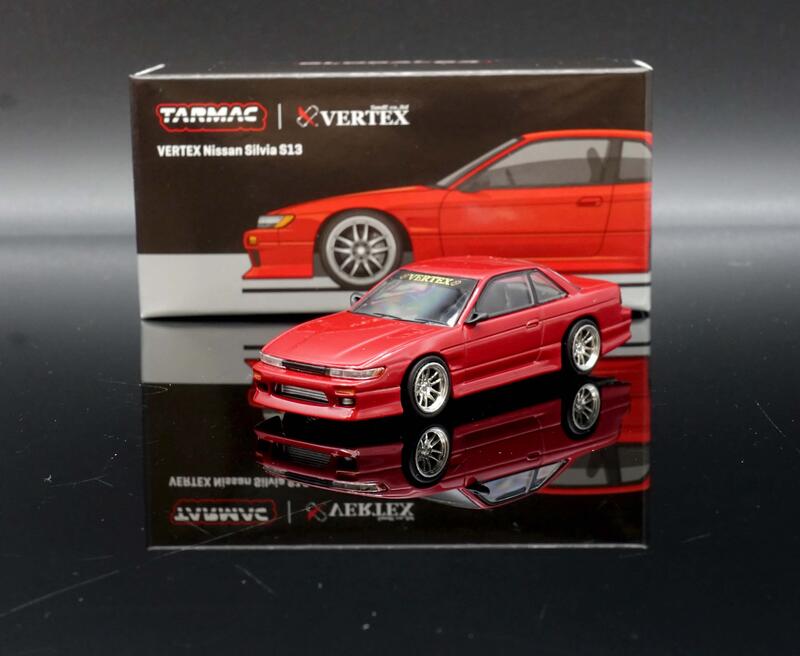 【MASH】現貨特價 Tarmac 1/64 VERTEX Nissan Silvia S13 Red Metalli