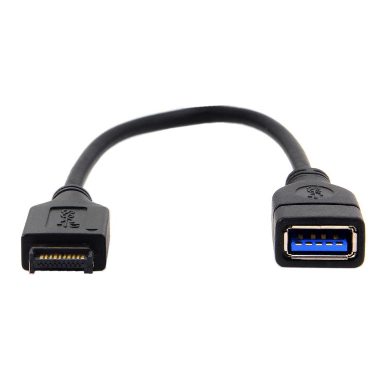 促銷> 主機板USB3.1 Front Panel Header轉接線 USB3.1轉USB3.0母延長線 UC-131