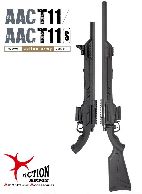 新品【熱血沙場】AAC T-11 & AAC T-11S Sniper Rifle 手拉空氣狙擊槍