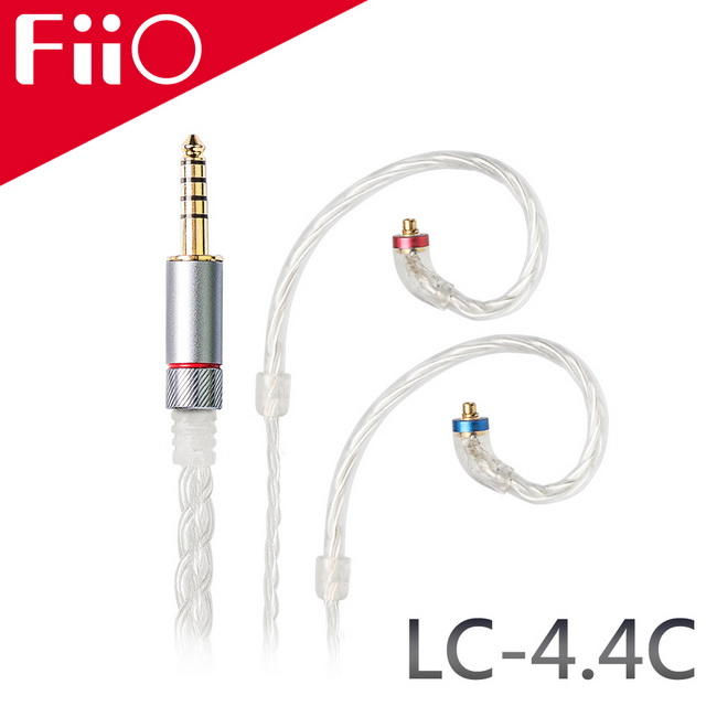 志達電子 LC-4.4C FiiO 純手工編織高純度單晶銅鍍銀MMCX耳機升級線(4.4mm)－純手工編織/單晶銅鍍銀