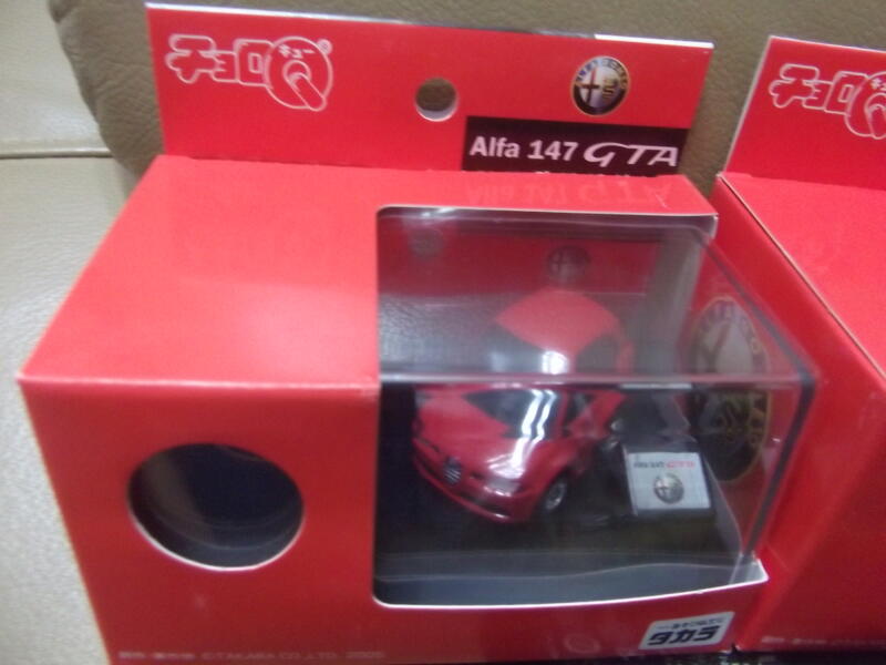 CHORO Q Alfa 147 GTA  紅.黑 每台650元.全新未拆封