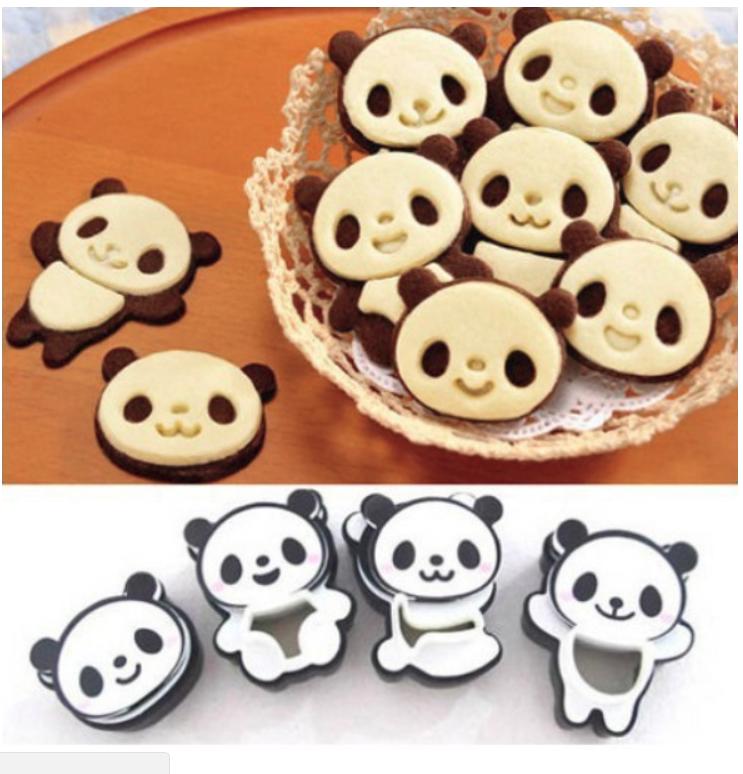 ★貝比童館★熊貓餅乾模 熊貓曲奇模具 小熊貓模具 小熊貓餅乾曲奇模 烘焙工具
