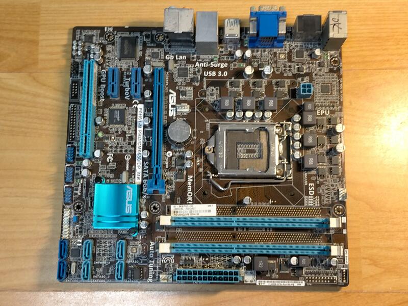 A.1155主機板-P8H61-M CM6630/DP-MB DDR3/SATA/PCI-E/顯 i7 I5直購價320
