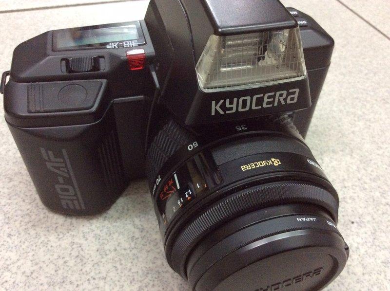 [保固一年] [高雄明豐] KYOCERA 210-AF +35-70mm 相機+鏡頭+ 閃光燈ˉ便宜賣