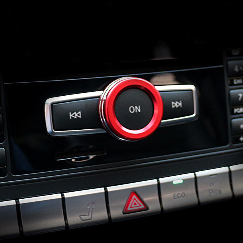 Mercedes-Benz/賓士\e級c級cla gle gls gla 內飾改裝音量貼標中控音響旋鈕裝飾圈