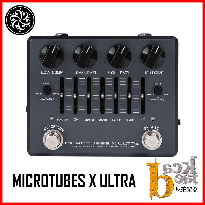 【反拍樂器】Darkglass MICROTUBES X ULTRA 效果器 6段EQ 耳機輸出、USB參數設定