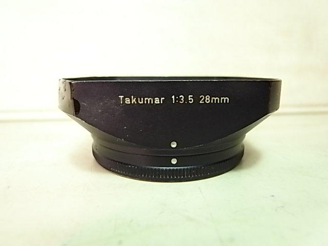 PENTAX takumar原廠 28mm f3.5 用方形金屬遮光罩(口徑49mm)有小掉漆已經補上詳見圖示,功能正常