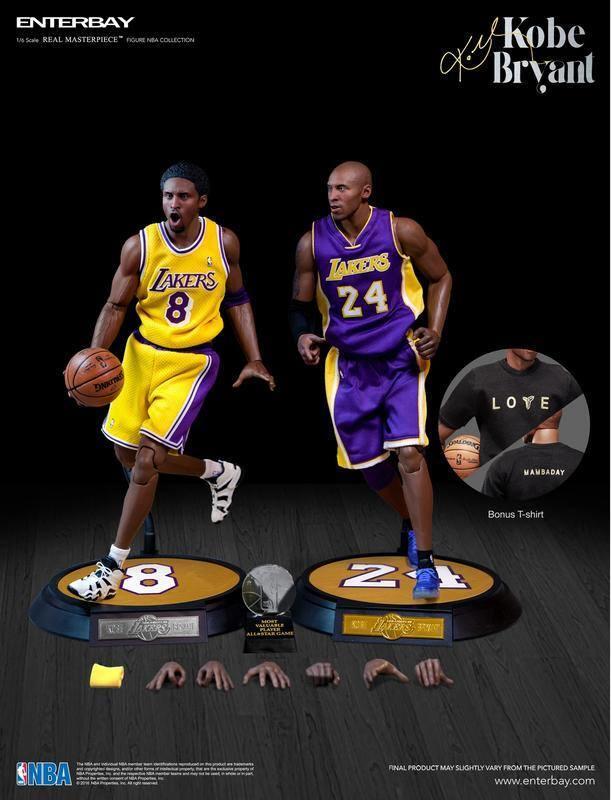 enterbay NBA 1/6 12吋可動 Kobe Bryant 3.0