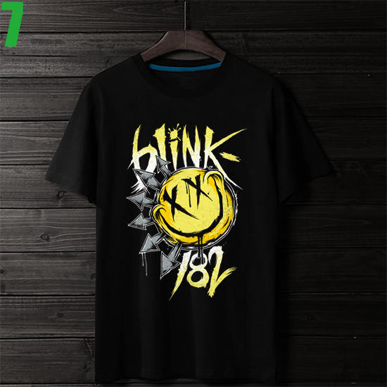 Blink 182【眨眼182】短袖流行龐克搖滾樂團T恤(共6種顏色可選 男生版.女生版皆有) 購買多件多優惠【賣場二】