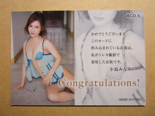 風音卡鋪]現貨CJ SEXY CARD SERIES VOL.64 小島南BCO-5 25/95 內衣卡