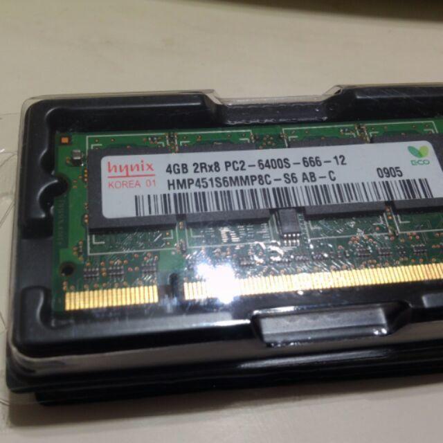DDR2 4GB 海力士顆粒 筆記型電腦用記憶體  單條 4GB