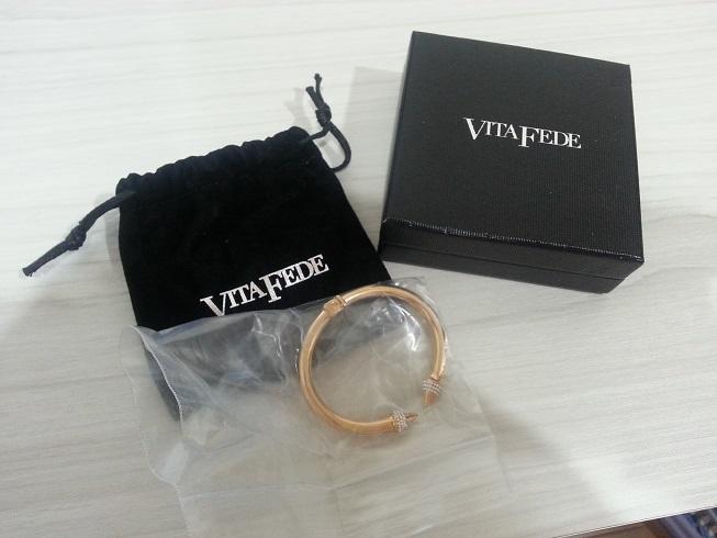 Vita Fede Mini Titan Crystal Bracelet 義大利製素色細款白色亮鑽版手環 