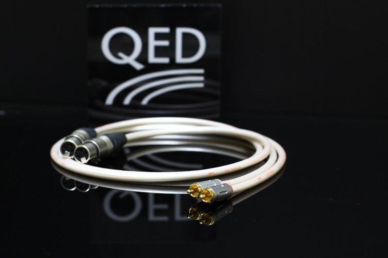 『永翊音響』英國 QED Qunex-2 (XLR平衡母頭對RCA) 訊號線 1M