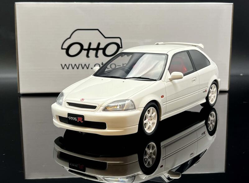 MASH-2館】現貨特價OTTO 1/18 Honda Civic EK9 Type R 白OT971 | 露天