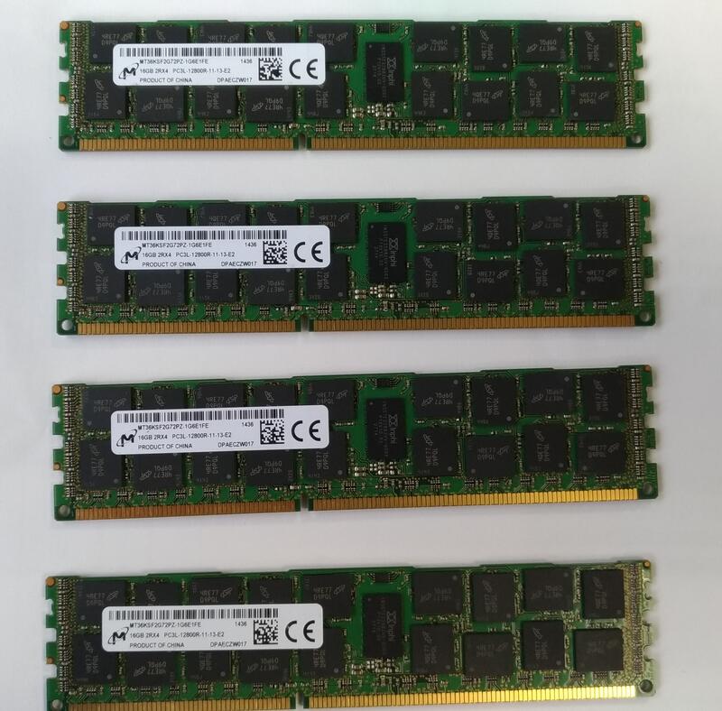 16GB 2Rx4 PC3L-10600R,PC3L-12800R