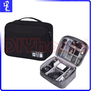[DIYhome] 多功能旅行用電子產品收納袋 自由分隔保護3C產品 大容量方便攜帶 Y950090