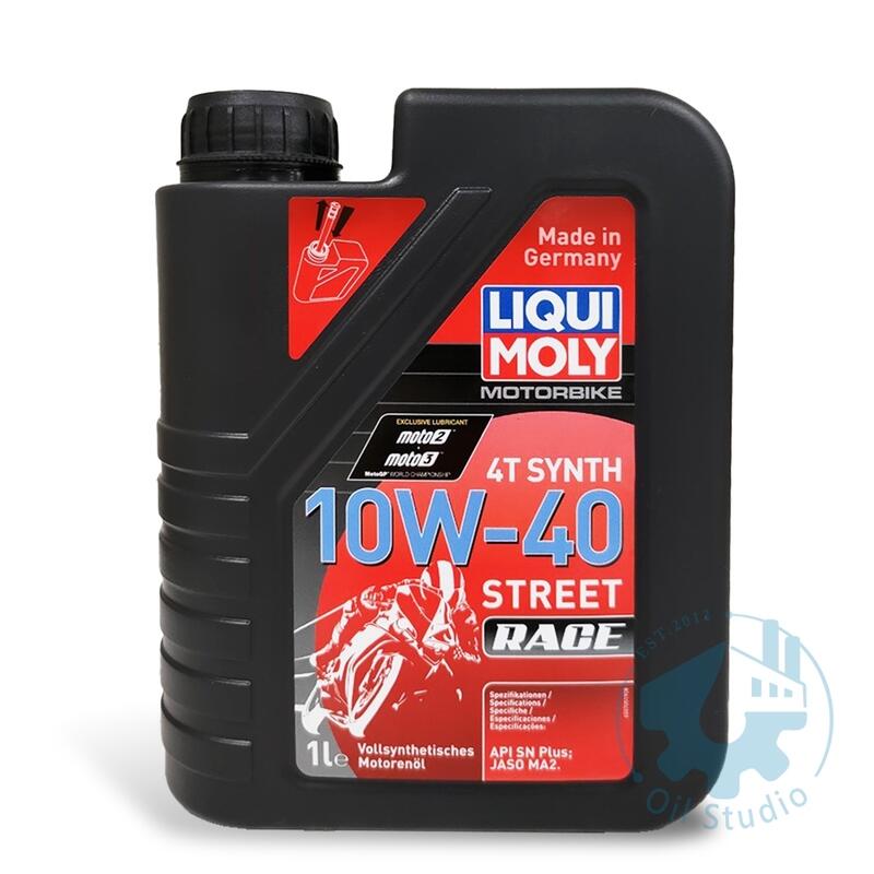 《油工坊》LIQUI MOLY STREET RACE 4T 10W40 API SN MA2 全合成 機油 20753