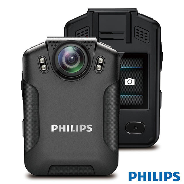 PHILIPS 飛利浦 頂規款 防水夜視 隨身 攝錄影機/密錄器/微型攝影機 (贈64G記憶卡) VTR8101