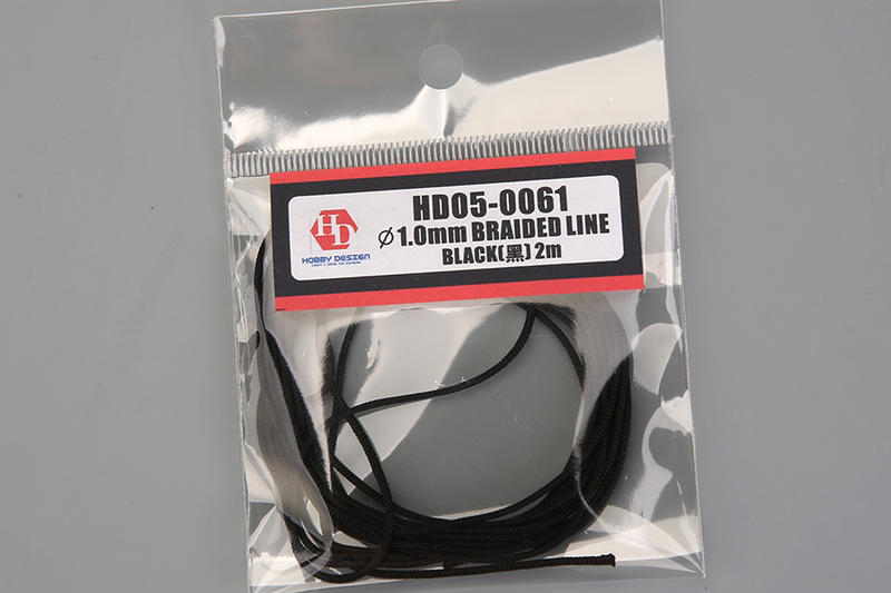【傑作坊】Hobby Design HD05-0061 黑色編織線 長200cm 外徑1mm