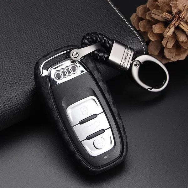 Audi 碳纖鑰匙套 鑰匙殼 鑰匙扣 A1 A3 A4 A5 A6 A7 A8 Q2 Q3 Q5 Q7 TDI