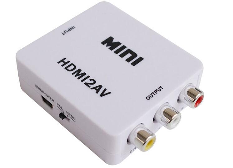 全新現貨 HDMI 訊號源 轉 AV 轉換線 CVBS/AV 轉HDMI 720P/1080P