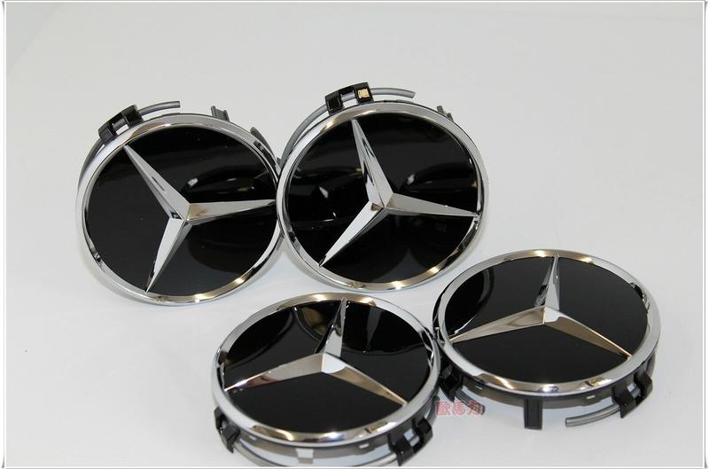 【歐馬力】德國原廠進口 BENZ 賓士輪圈蓋（亮光黑色）AMG 鋁圈蓋 車輪蓋 輪圈中心蓋 輪鼓蓋