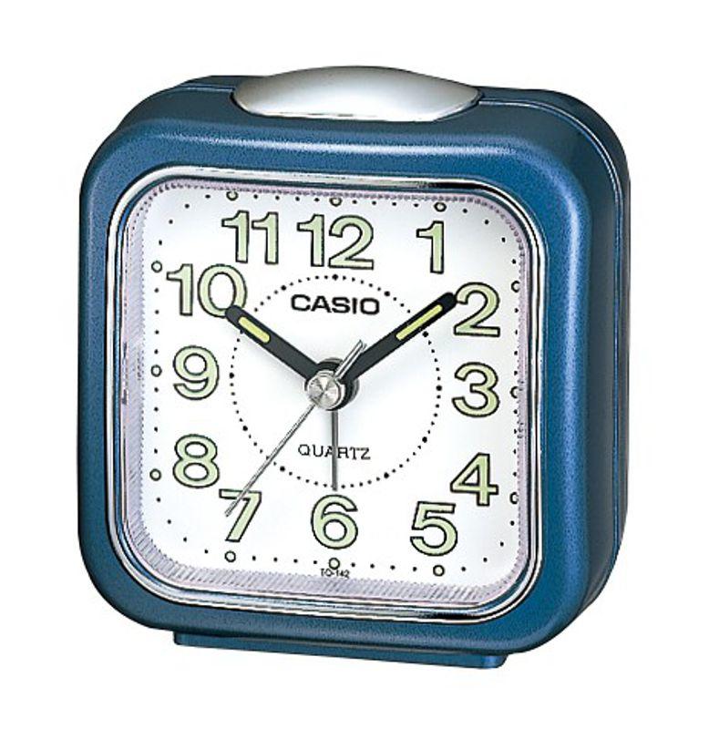 CASIO ALARM CLOCK 卡西歐寶藍夜光夜燈漸進式嗶嗶聲小鬧鐘 型號：TQ-142-2DF【神梭鐘錶】