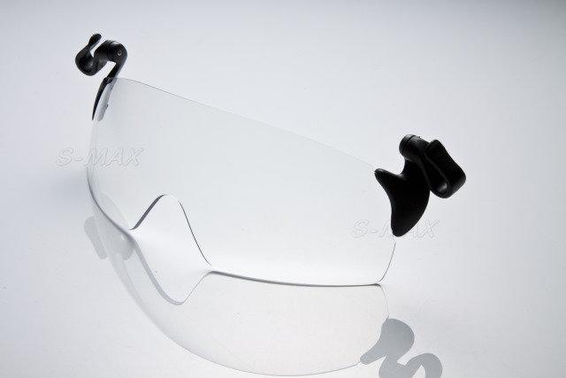 【S-MAX專業代理款】頂級PRO款 夾帽式(各種帽體)專用100%頂級PC強化鏡片UV400眼鏡(透明款)