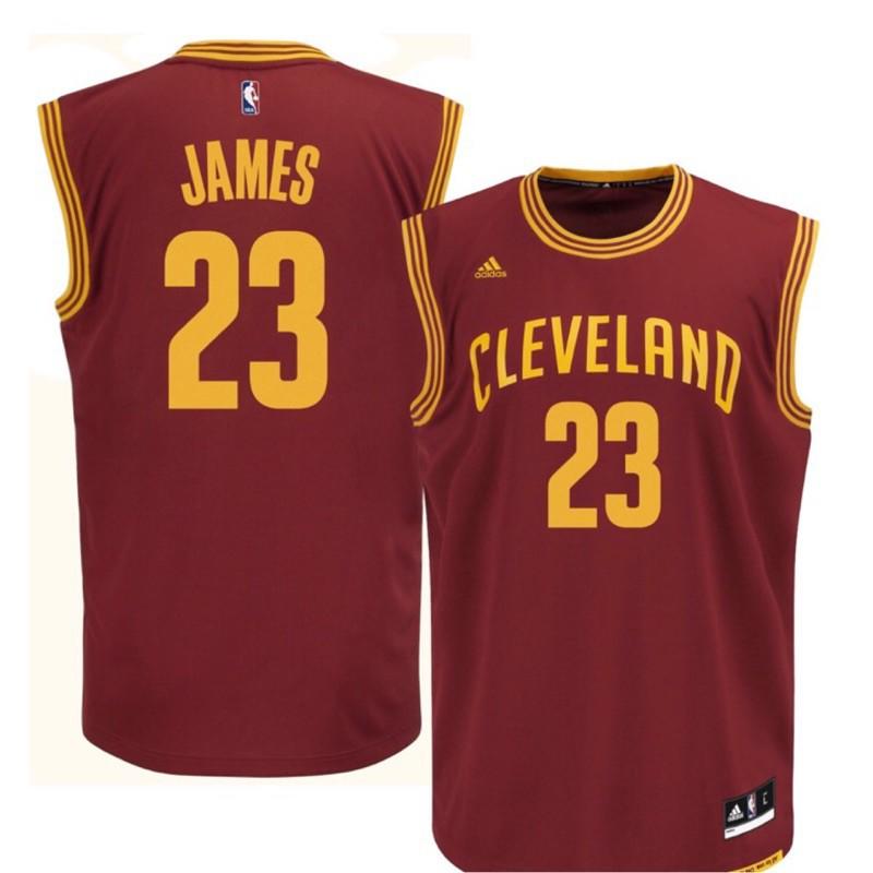 NBA官網 Adidas 正版球衣 克里夫蘭 騎士隊 詹姆士 23號 LeBron James 球衣背心
