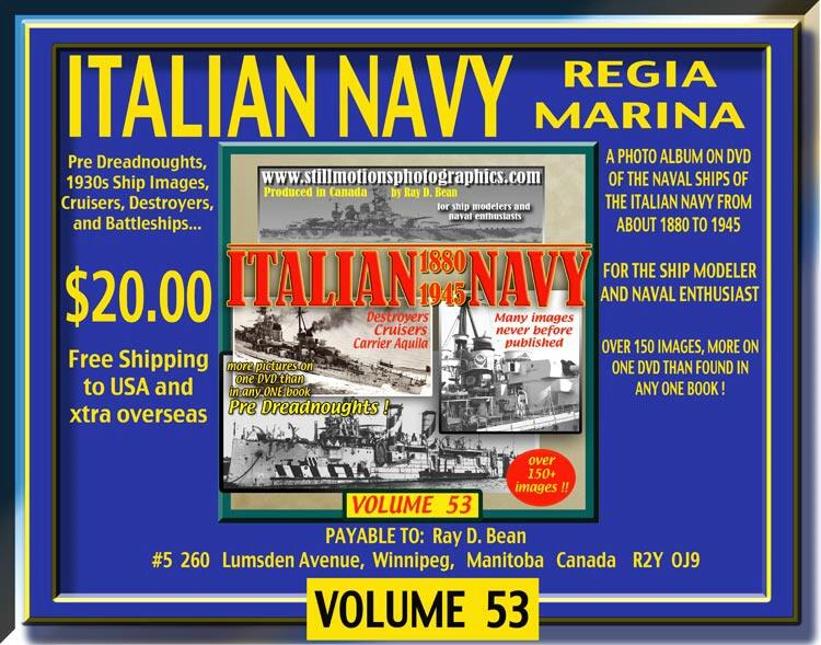 {HobbyTaipei}加拿大Ray D.Bean原版光碟 Vol.53[義大利海軍1880s-1945s]